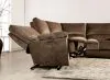 Furniture of America CM9909BR-SECT-PM Cerelia - Power Sectional - Brown