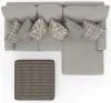 Jackson Furniture Industries 3345/46/76/12-26 Livingston - 2 Piece Sofa Chaise With Comfort Coil Seating, 40