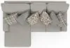 Jackson Furniture Industries 3345/75/42-26 Jackson Furniture Industries 3345/75/42-26 Livingston - 2 Piece Sofa Chaise With Comfort Coil Seating And 6 Accent Pillows Included (LSF Chaise) - Linen