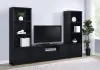 Coaster Fine Furniture 706222-SET Winfield - 3 Piece Entertainment Center With TV Stand - Black