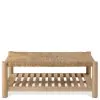 Riverside Furniture 30702 Rosalie - Woven Rectangular Coffee Table - Light Brown