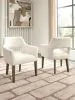 Benchcraft® D863-02A Marxmore - Dining Upholstered Arm Chair (Set of 2) - Beige / Brown