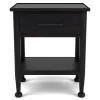 Riverside Furniture 61768 Riverside Furniture 61768 Calhoun - 1-Drawer Nightstand - Ebony Whiskey Oak