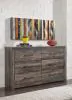 Ashley Furniture B211-31 Drystan - Six Drawer Dresser - Brown / Beige