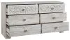 Ashley Furniture EB1811-131 Paxberry - Six Drawer Dresser - Vinyl-Wrapped - Whitewash