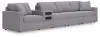 Ashley Furniture 92104S61 Ashley Furniture 92104S61 Modmax - 5-Piece Sectional With Audio Console - Granite