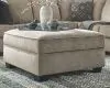 Ashley Furniture 56103/48/46/56/11 Bovarian - 4 Pc. - Right Arm Facing Loveseat 3 Pc Sectional, Ottoman - Stone