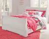 Ashley Furniture B129/31/36/87/84/88/92 Ashley Furniture B129/31/36/87/84/88/92 Anarasia - 6 Pc. - Dresser, Mirror, Full Sleigh Bed, Nightstand - White