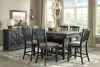 Ashley Furniture D736/32/124(6)/60 Ashley Furniture D736/32/124(6)/60 Tyler Creek - 8 Pc. - Counter Table, 6 Barstools, Server - Dark Gray
