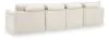 Ashley Furniture PC84304S1 Fannin - 4-Piece Sectional With Ottoman - Ivory