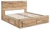 Ashley Furniture B1050B8 Ashley Furniture B1050B8 Hyanna - Queen Panel Bed With 6 Storage Drawers - Tan
