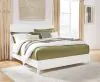 Ashley Furniture B427/31/36/46/82/97 Ashley Furniture B427/31/36/46/82/97 Binterglen - 5 Pc. - Dresser, Mirror, Chest, King Panel Bed - White