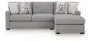 Ashley Furniture PC20804S5 Ashley Furniture PC20804S5 UrbanCrest - 2-Piece Sleeper Sectional With RAF Corner Chaise - Pewter
