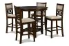 New Classic D1701-52S-CHY New Classic D1701-52S-CHY Gia - 5 Piece Round Counter Dining Set - Cherry
