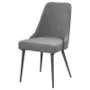 CoasterEssence 190442 Alan - Fabric Upholstered Dining Side Chair (Set of 2) - Gray