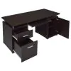 CoasterEveryday 800107 Tracy - 2-Drawer Office Computer Desk - Cappuccino