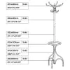 CoasterEveryday 900821 Kiefer - 12 Hook Freestanding Metal Coat Rack Hat Hanger - Black