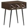 CoasterEveryday 959539 Ezra - 1-Drawer Rectangular Accent Side Table - Coffee Brown