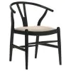 Coaster Fine Furniture 108482 Crestmont - Wood Wishbone Dining Side Chair (Set of 2) - Black