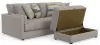Jackson Furniture Industries 2405/36/37/77/3-18 Jackson Furniture Industries 2405/36/37/77/3-18 Trevor - 2 Piece Extra Deep Oversized Sofa With 1 Included Storage Cocktail Ottoman - Nickel