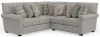 Jackson Furniture Industries 3345/62/42-26 Jackson Furniture Industries 3345/62/42-26 Livingston - 2 Piece Sectional With Comfort Coil Seating And 9 Accent Pillows Included - Linen