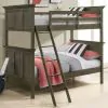 Intercon SM-BR-4660TT-GRY-C San Mateo Youth - Twin Over Twin Bunk Bed - Gray