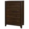 Coaster Fine Furniture 223445 Welsley - 4-Drawer Chest Of Drawers - Walnut