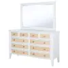 Coaster Fine Furniture 223473M Bexhill - 10-Drawer Dresser And Mirror - White