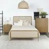Coaster Fine Furniture 224301KWCRM Arini - California King Panel Bed - Cream And Sand Wash