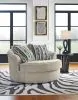 Benchcraft® 20502/02/17/21 Calnita - 3 Pc. - 2-Piece Sectional With Raf Corner Chaise, Oversized Swivel Accent Chair - Sisal