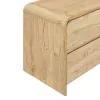 New Classic T3518N-22 Mara - Two Drawer End Table / Bedside Table - Natural