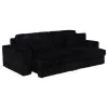 Coaster Fine Furniture 600537PB2 Jacana - RAF Power Sofa Chaise With 2 Piece Pillow, Box 2 of 2 - Black