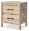 Ashley Furniture EB3929-292 Battelle - Two Drawer Night Stand - Tan