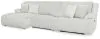 Ashley Furniture 92706S12 Ashley Furniture 92706S12 Top Tier - 4-Piece Reclining Sectional With Laf Press Back Chaise - Alloy