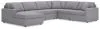 Ashley Furniture 92104S45 Ashley Furniture 92104S45 Modmax - 6-Piece Sectional With Laf Corner Chaise - Granite