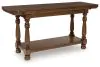 Ashley Furniture T609-4 Sturlayne - Flip Top Sofa Table - Brown