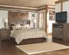 Ashley Furniture B251/31/36/57 Ashley Furniture B251/31/36/57 Juararo - 3 Pc. - Dresser, Mirror, Queen Panel Headboard - Dark Brown