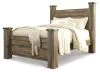 Ashley Furniture B446B40 Ashley Furniture B446B40 Trinell - Queen Poster Bed - Brown