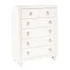 Samuel Lawrence Furniture S458-440 Bella White - 6-Drawer Chest - White