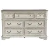 Liberty Furniture 244-BR31 Liberty Furniture 244-BR31 Magnolia Manor - 7 Drawer Dresser - Antique White