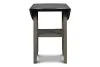 New Classic D1701-42S-GRY Gia - 3 Piece Dining Set (Counter Drop Leaf Table & 2 Chairs) - Gray