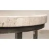 Riverside Furniture 77708 Riverside Furniture 77708 Capri - Round End Table - Alabaster Travertine