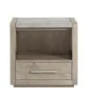 Riverside Furniture 39398 Intrigue - 1 Drawer Nightstand - Light Brown