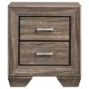 CoasterEveryday 204191KW-S5 Kauffman - 5 Piece California King Bedroom Set - Washed Taupe