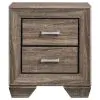 CoasterEveryday 204190KE-S4 Kauffman - 4 Piece King Bedroom Set - Washed Taupe