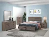 CoasterEveryday 207040KE-S5 Brantford - 5 Piece King Bedroom Set - Barrel Oak