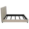 CoasterEssence 300007KW Chloe - Upholstered California King Panel Bed - Oatmeal