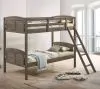 CoasterEveryday 400808 Flynn - Wood Twin Over Twin Bunk Bed - Weathered Brown