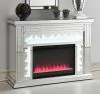 CoasterElevations 991048 Gilmore - Mirrored Freestanding Electric Fireplace - Silver