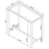 Coaster Fine Furniture 104873-S5 Tolbert - 5 Piece Bar Set With Acrylic Chairs - Clear And Chrome